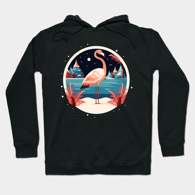 Flamingo Flock Sunset, Love Flamingos Hoodie by dukito